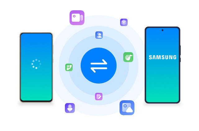 Transferir dados para o telefone Samsung com Aplicativo