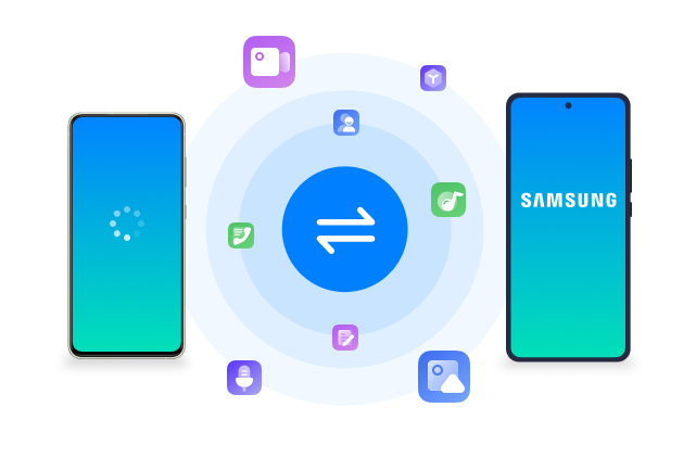 Transferir dados para o telefone Samsung com aplicativo