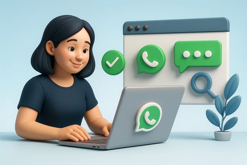 whatsapp web as chat tracker