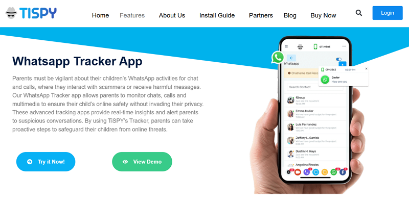 tispy whatsapp tracker