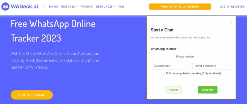 wadeck ai whatsapp tracker