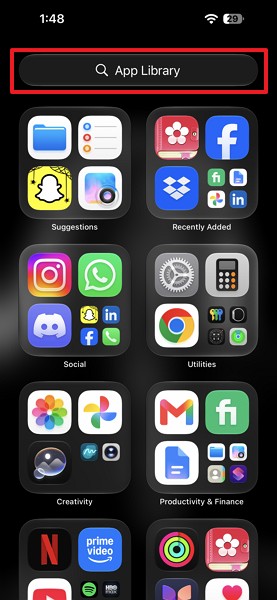 search app library