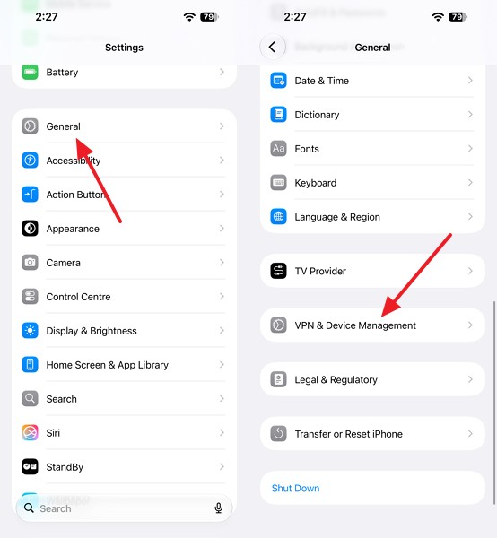 select vpn and device management