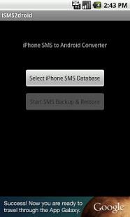 langkah 1 untuk transfer SMS dari iPhone ke Android