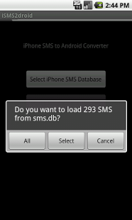 step 3 to transfer SMS from iPhone to Android