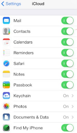 Come trasferire i contatti da iPad a iPhone-attiva i contatti