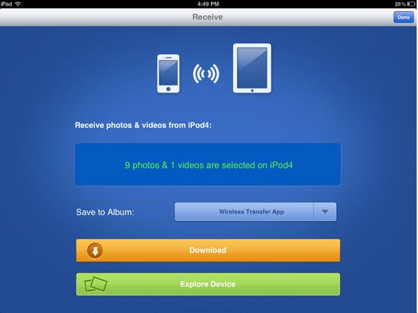 Transfiera fotos del iPod al iPhone - Descargue