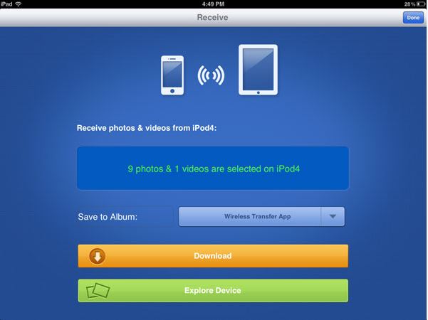 Trasferimento delle foto dall'iPod all'iPhone -download 