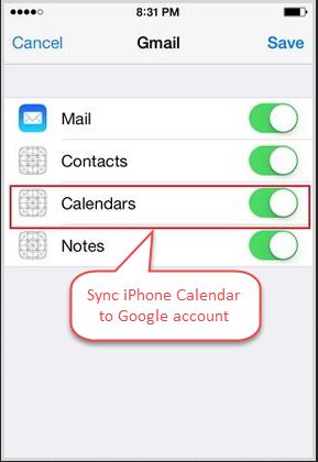 How to transfer calendar from iPhone to Android-