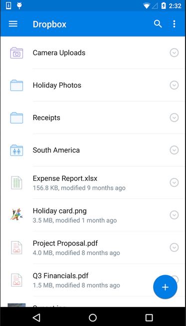 dropbox app download file to phone