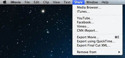 Come trasferire video da iPhone a iMovie-export movie