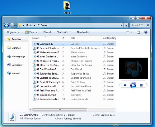access music files desktop