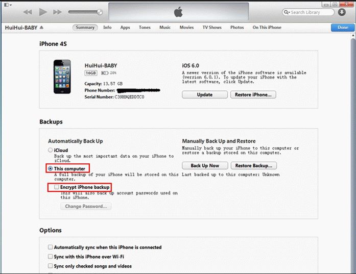 Comment transférer des données depuis l'iPhone vers Samsung S8-transfert d'iTunes 