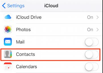 Comment transférer des contacts de l'iPhone vers le Samsung S8-icloud
