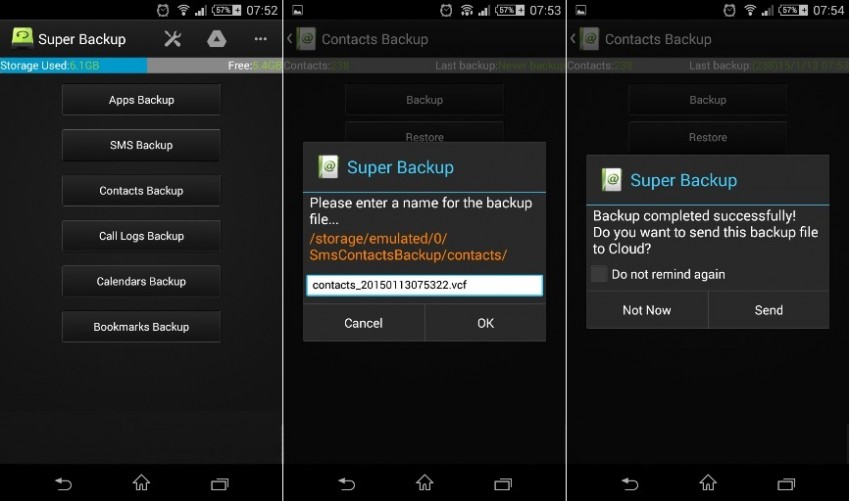 Las Mejores 5 Aplicaciones y Programas para hacer Copias de Seguridad- cómo hacer copia de seguridad de  datos android-super-backup-app-android