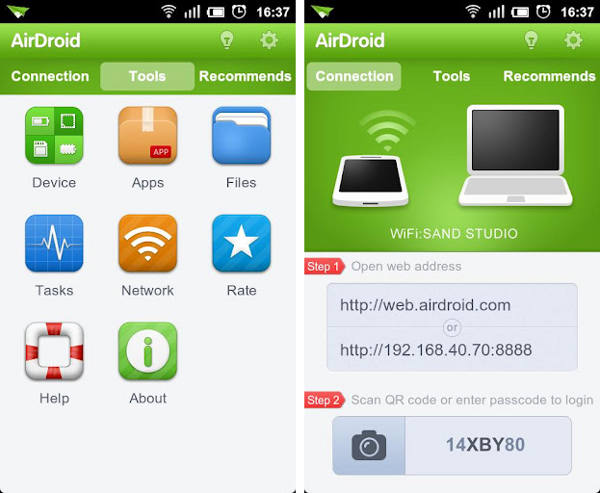 AIRDROID. Код активации AIRDROID Premium для Android. Передача файлов с самсунга на компьютер. AIRDROID оповещение.