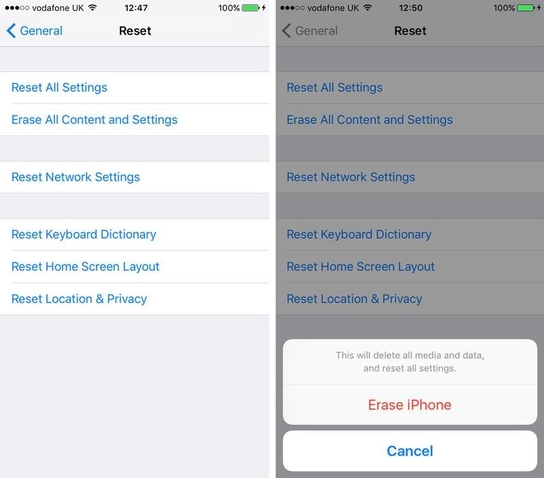 Comment réparer mon iPhone qui ne se connecte pas à Mac- Réinitialisation manuelle