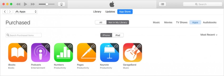 Comment restaurer des applications à partir d'iCloud -iTunes