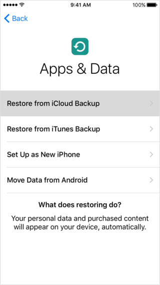 Cómo restaurar notas desde iCloud - Restaurar desde la copia de seguridad de iCloud