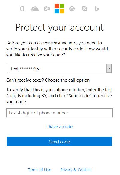 Verbessere die Sicherheit von onedrive - verifiziere die Identität