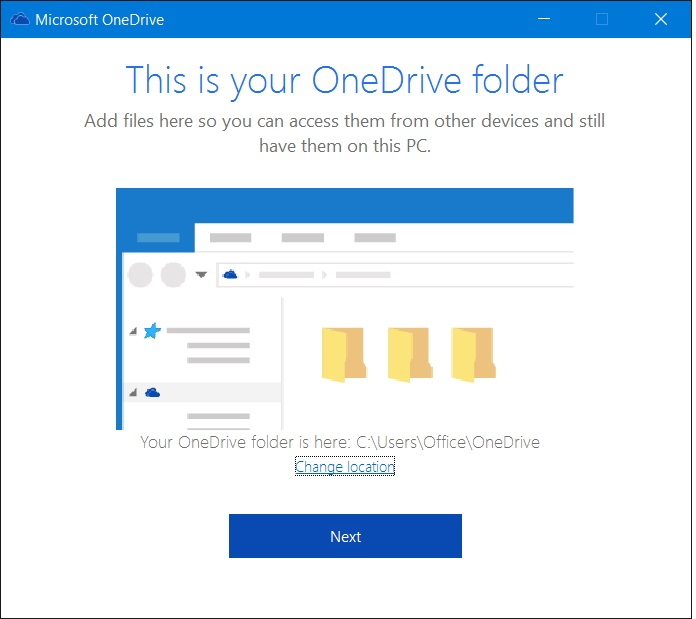 Change Onedrive Folder Name