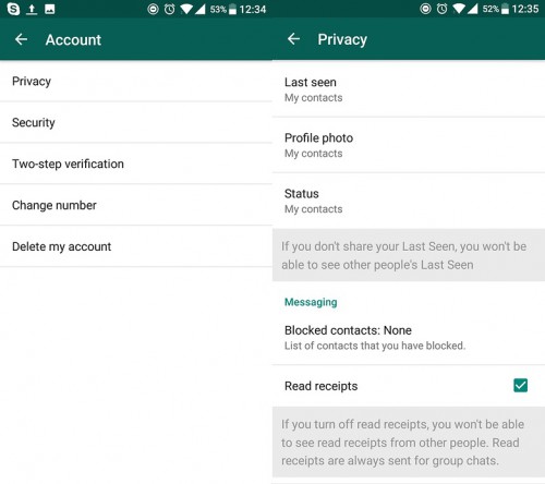 Dicas e truques do Whatsapp - Privacidade