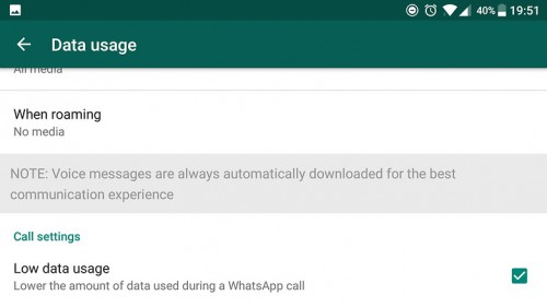 Dicas e truques do Whatsapp - Baixo uso de dados