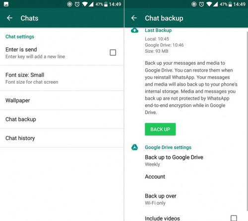 Dicas e truques do WhatsApp - restaurar WhatsApp