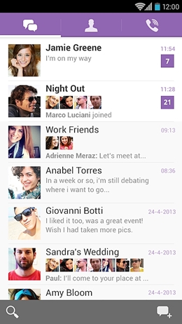 Top 15 WhatsApp Alternativen - Viber 