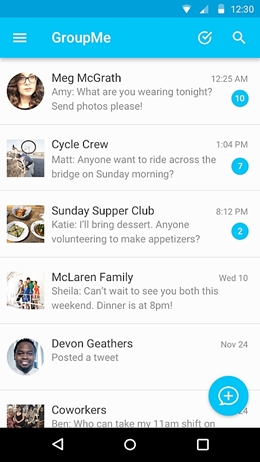 Top 15 WhatsApp Alternativen - Groupme 