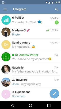 15 meilleures alternatives de WhatsApp-Telegram Messenger 