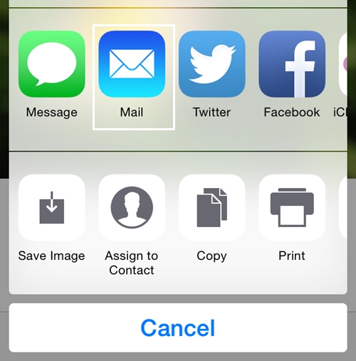 Transferir Fotos do iPhone para o iPod Touch - e-mail