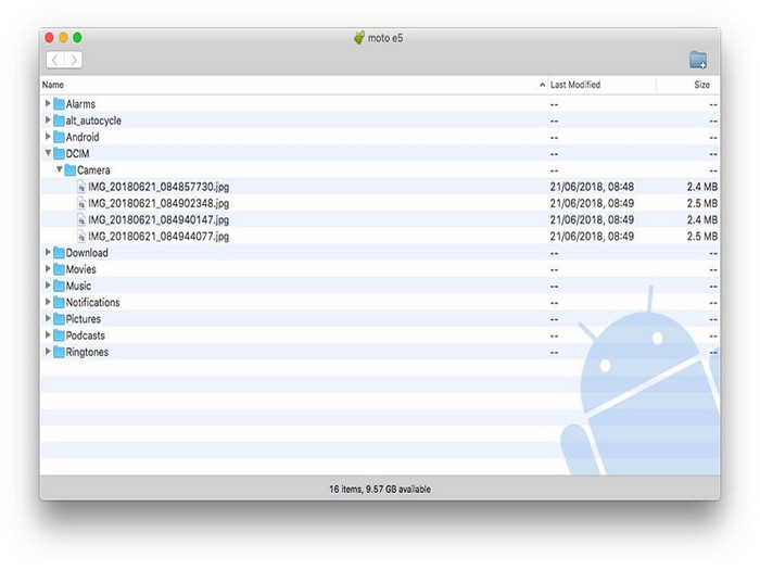 trasferimento file android 2