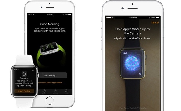 pairing of iphone and apple watch