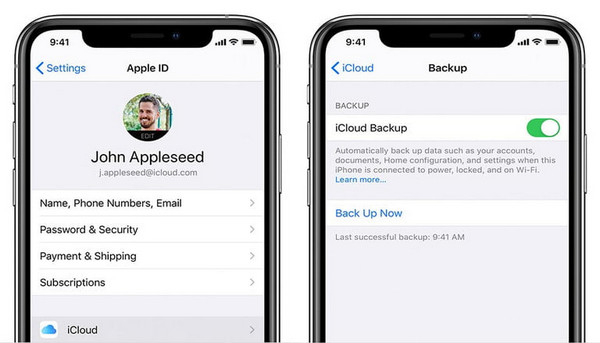 icloud backup of iphone