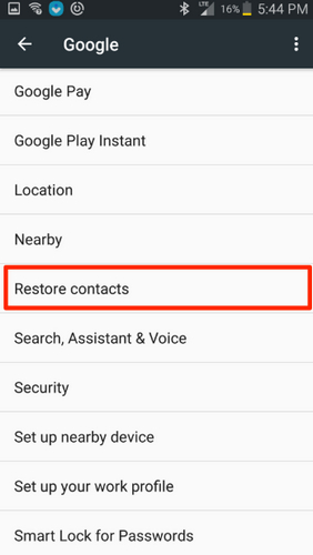 backup contacts 4