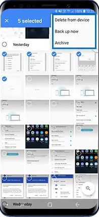 backup delle foto Samsung 7