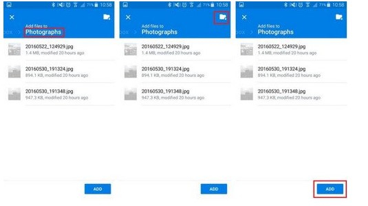 backup delle foto Samsung 8