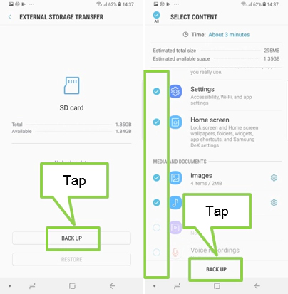 copia de seguridad de Samsung S20 a almacenamiento externo 4