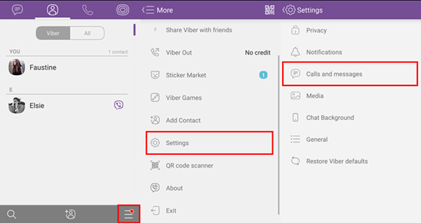 How to export viber chat history
