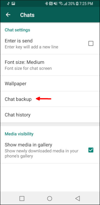 whatsapp backup erstellen