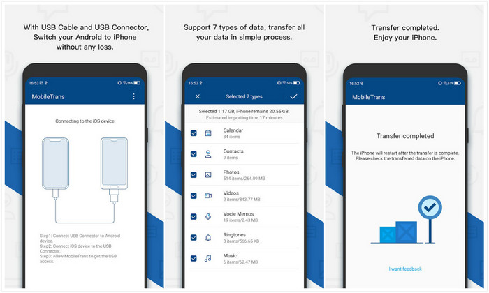 datenübertragungsapp mobiletrans auf ios