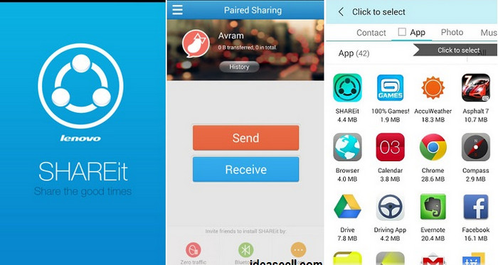 تطبيق نقل البيانات shareit