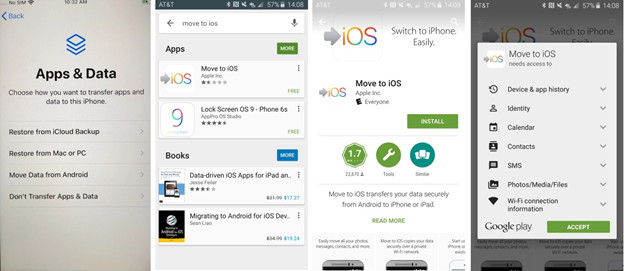 Pasar Datos de Android a iPhone con la aplicación Move to iOS 2