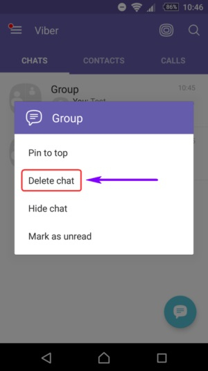 delete viber group messages 3