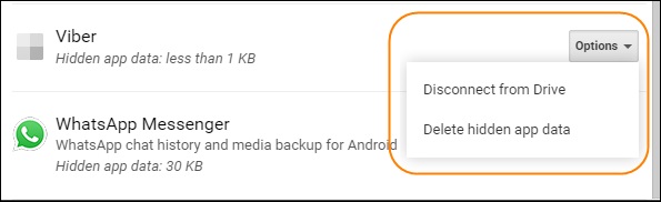 hapus backup whatsapp google drive 4