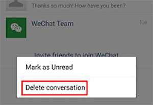 delete whole conversation