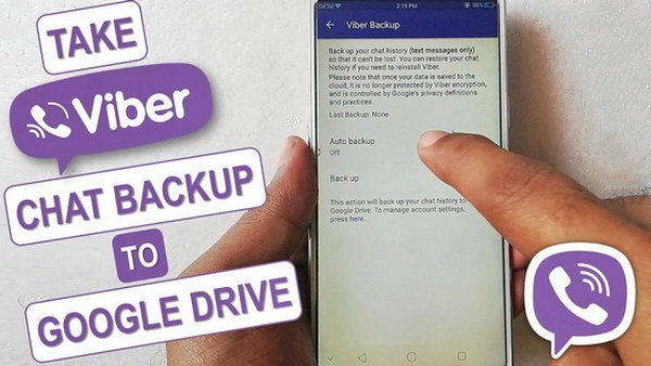 find delete restore viber on google drive 1