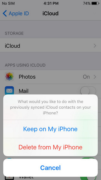 إصلاح مشكلة جهات اتصال iCloud التي لم يتم مزامنتها 07