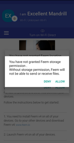 give permissions